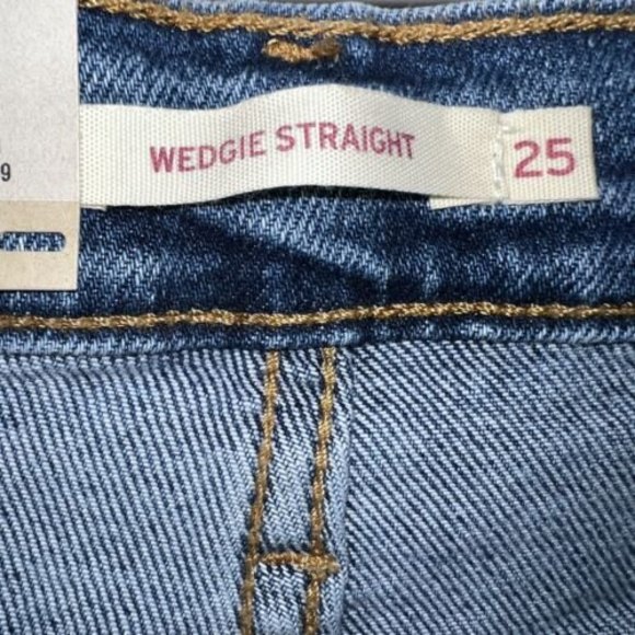 Levi’s High Rise Wedgie Straight Jeans, 0 Short (25W 28L - Picture 7 of 12